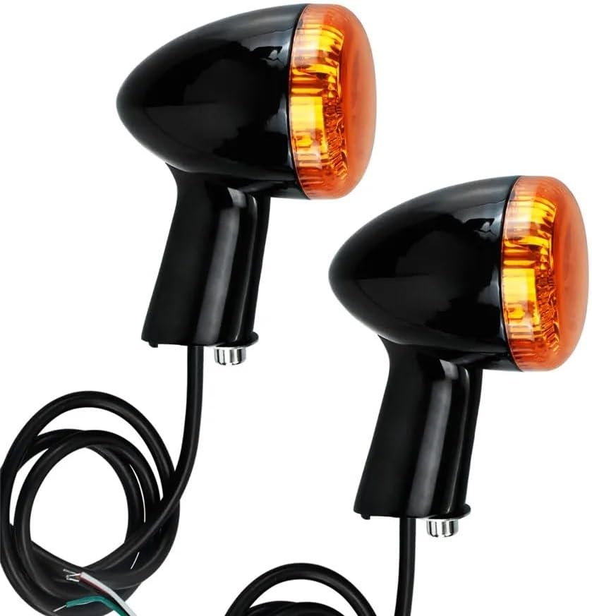 ウインカー ターンシグナル 用 ヤマハ ユニバーサルオートバイ弾丸ウインカーインジケータストップライトバイクウインカー(ブラック) オートバイの方向指示器  用 カワサキ ユニバーサルオートバイ弾丸ウインカーインジケータストップライトバイクウインカー(ブラック ... オートバイウインカー ターンシグナルライト アンバー 流れる方向指示灯 断続的 モト オートバイ ターンシグナルライト(Black)