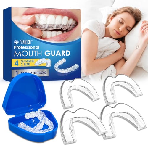 4 Piezas Bruxismo Dental Noche, Kit de Protección Dientes, Uarda Dental Para Dormir,Protector Bucal Para Rechinar,Para Bruxismo Roncar,Mejora la Del Sueño(2 cm de alto)