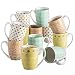 zastawa stołowa, vancasso TULIP filiżanki do kawy z porcelany, 12-częściowy zestaw filiżanek, 300 ml kubek do kawy z uchwytem