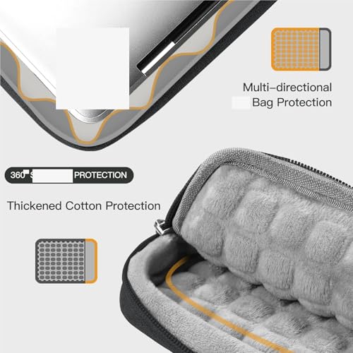 Estuche for computadora portátil con bolsa for notas integrada para el trabajo 2