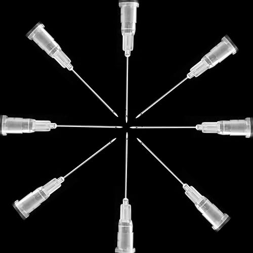 Miniatura 6 de Paquete de 100 herramientas de laboratorio dispensadoras de acero inoxidable de 16Ga 1 14 pulgadas, accesorios para laboratorios científicos,