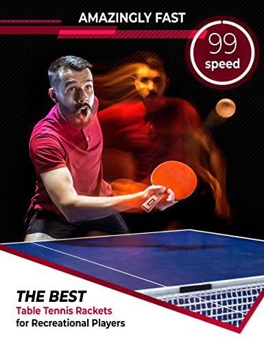 Image of Professional Ping Pong Paddle with ITTF Rubber and Carrying Case | Table Tennis Racket with Speed 99, Spin 93, Control 90, Improves Accuracy and Consistency
