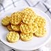 QELEG 2pcs Silicone Wax Melt Molds, 18 Cavities Mini Eggo Waffle Mold for Cookie, Chocolate, Candy and Gummy Mold