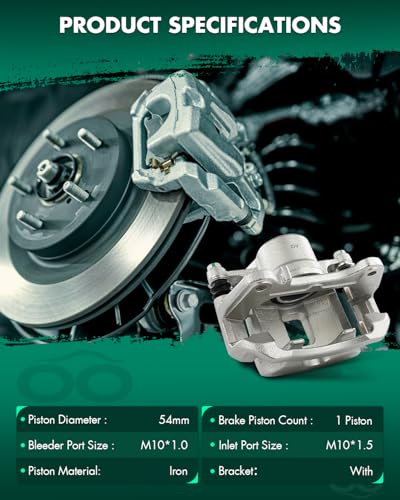 Image of SCITOO 18B4881A Front Right Brake Caliper Compatible For Chevrolet For Cobalt 2007-2010,For Pontiac For G5 2007-2009, With Bracket (Only Fit For 16 inch Wheels)