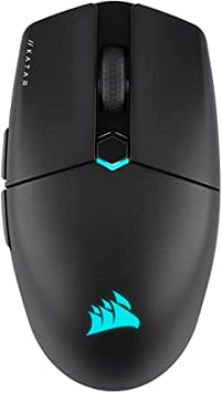 Corsair KATAR Elite Wireless Ultra-Light FPS Gaming Mouse 10,000 DPI Symmetric Shape Up to 110hrs Battery iCUE Compatible PC, PS5, PS4, Xbox Black