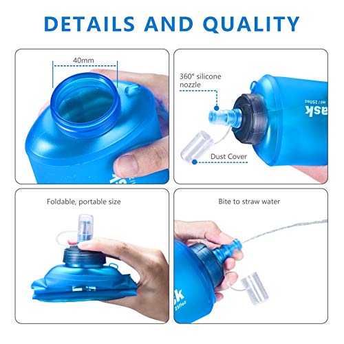 FS-TFC Soft Collapsible Water Filter Bottle for Sport,Survival, Travel, Camping, Hiking, Hunting, and Emergency Preparedness