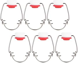 Kichvoe Swing Cap Swing Style Flip Top Bottle Replacement Caps With Rubber Gasket Airtight Flip Top Replacement Caps 6pcs