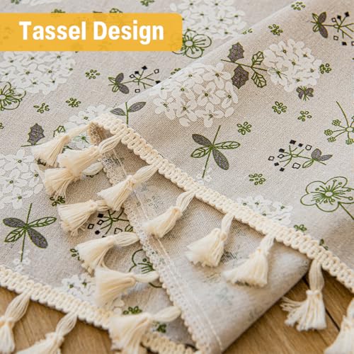 Image of HASTHIP Printed Half Window Kitchen Curtain, Semi Valance for Home Decor