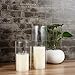 SUNWO Borosilicate Glass Candle Holder, Clear Glass Chimney, Hurricane Candle Holder - Diameter 3.5