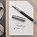 Graf von Faber-Castell Medium Classic Platinum Plated Fountain Pen - Ebony