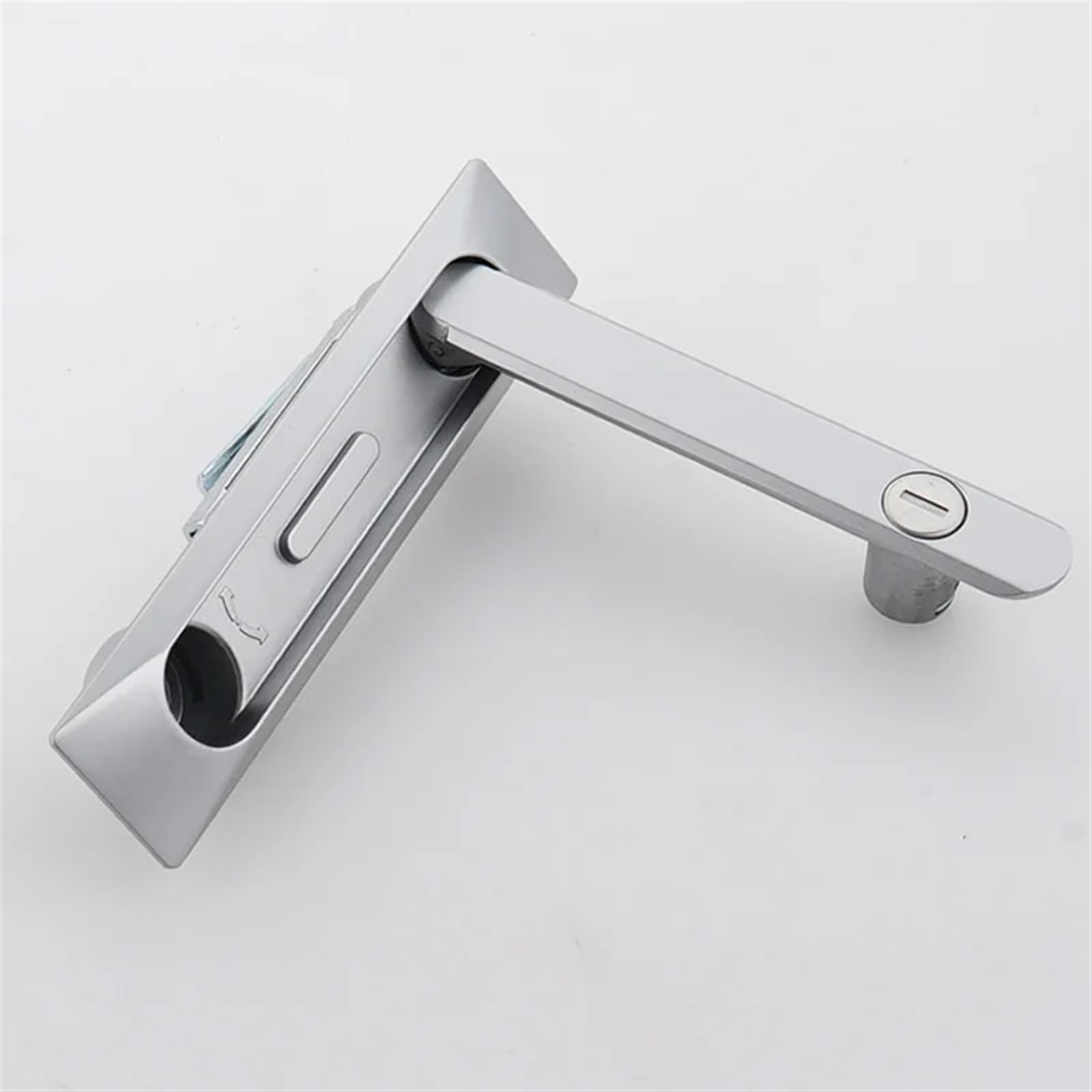 NYRXRYTCA MS861 Distribution Box Cabinet Door Pull Handle Lock Charging Pile Network Door Lock 1Pcs(Silvery)