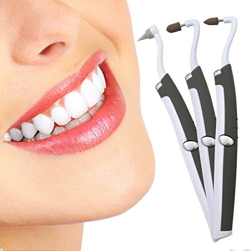 Multifunction Sonic Tooth Stain Eraser,Teeth Burnisher Polisher Whitening Tartar Plaque Remove Surface Teeth Coffee, Tea, Cola,Tobacco Stains, Dental Calculus-Dental Cleaning Tool with LED Light