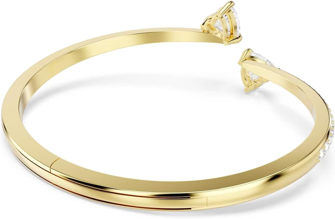 Swarovski Mesmera bangle, Heart, White, Gold-tone finish - Image 5