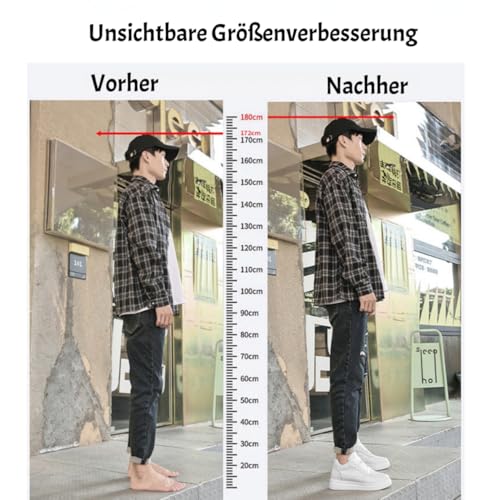 Elevate Shoes Women Men 6/8/10cm, Elevateshoes White Casual, Breathable Non-Slip Invisible, Suitable for Daily Wear3