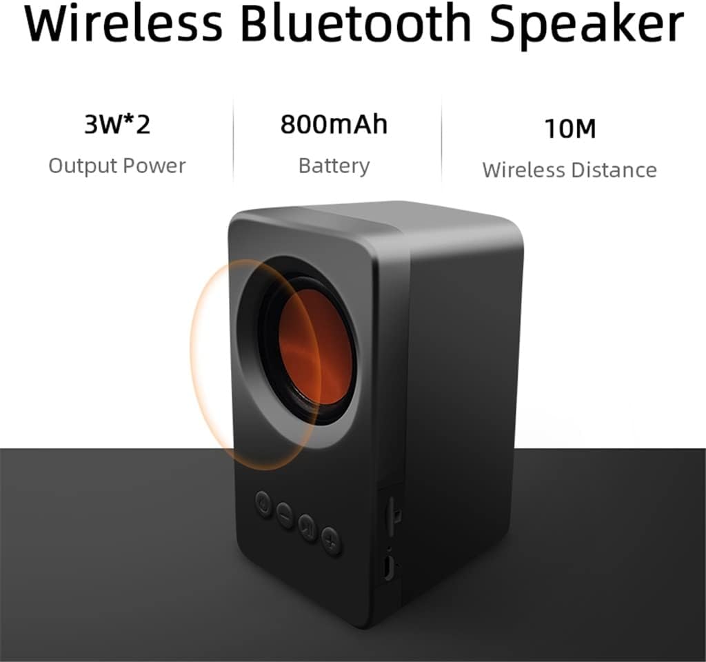 yfqhdd speakers column portable mini speaker 3d stereo computer subwoofer loudspeaker usb mp3 tf fm radio