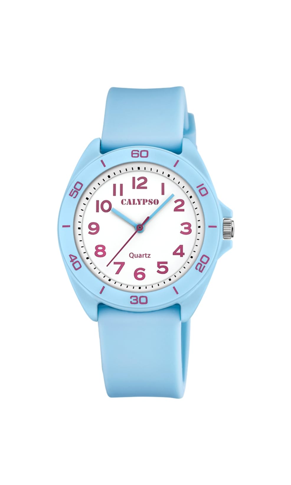 CALYPSO Analog Model Child.Cor.AZCL.ESF.Blanc. Brand K5833/4, Blue, Strip