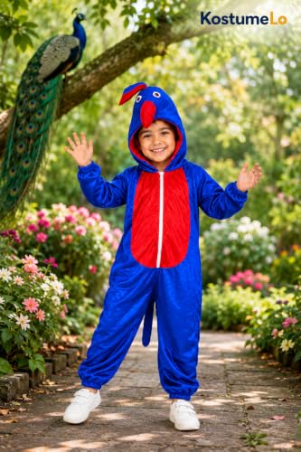 Image of Kids Animal & Bird Costumes - Comfortable Fleece Fancy Dress Outfit | Soft Plush Onesie | School Events, Theme Parties, Photoshoot
