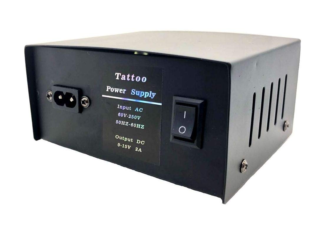 DGT Digital Dual Tattoo Machine Power Supply Kit w/ 2 Clip Cord & Foot Pedal