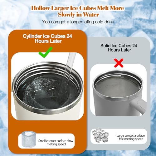 Bandeja para cubitos de hielo compatible con Stanley Cup 40 oz miniatura 5