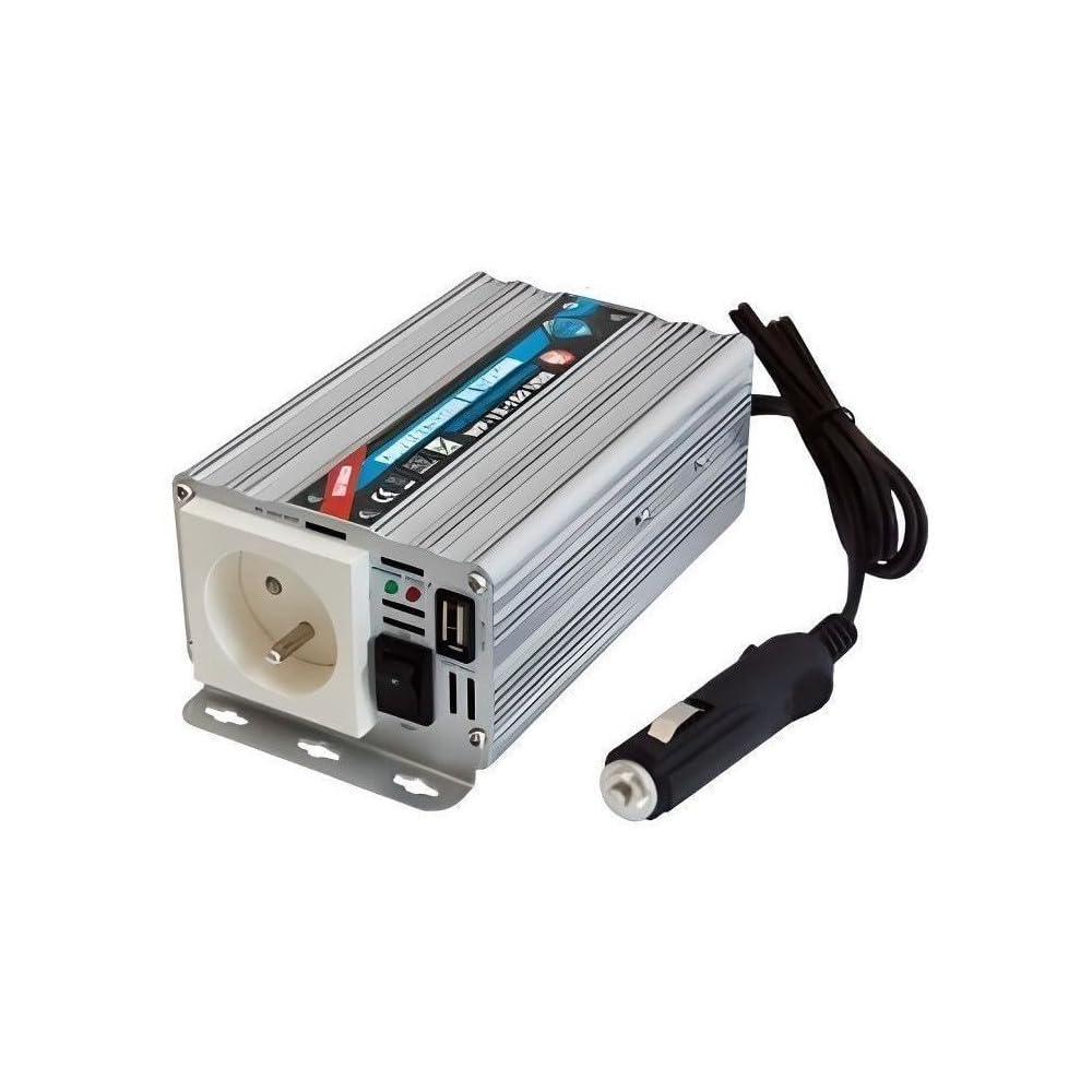 Htc - CONVERTISSEUR DE Tension 12/220V- 150W avec Prise USB 2A