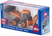 Vista 7 de Siku 3558, retroexcavadora JCB 4CX, 1:50, metal/plástico, amarillo, multifuncional, se puede combinar con modelos Siku de la misma escala