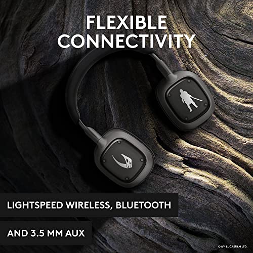 Image of Logitech Astro A30 Lightspeed Wireless Gaming Headset for PS5 - Bluetooth, 2.4Ghz, Built-In & Detachable Mic, USB-C, 3.5mm, for Playstation, Nintendo Switch, PC - The Mandalorian Edition