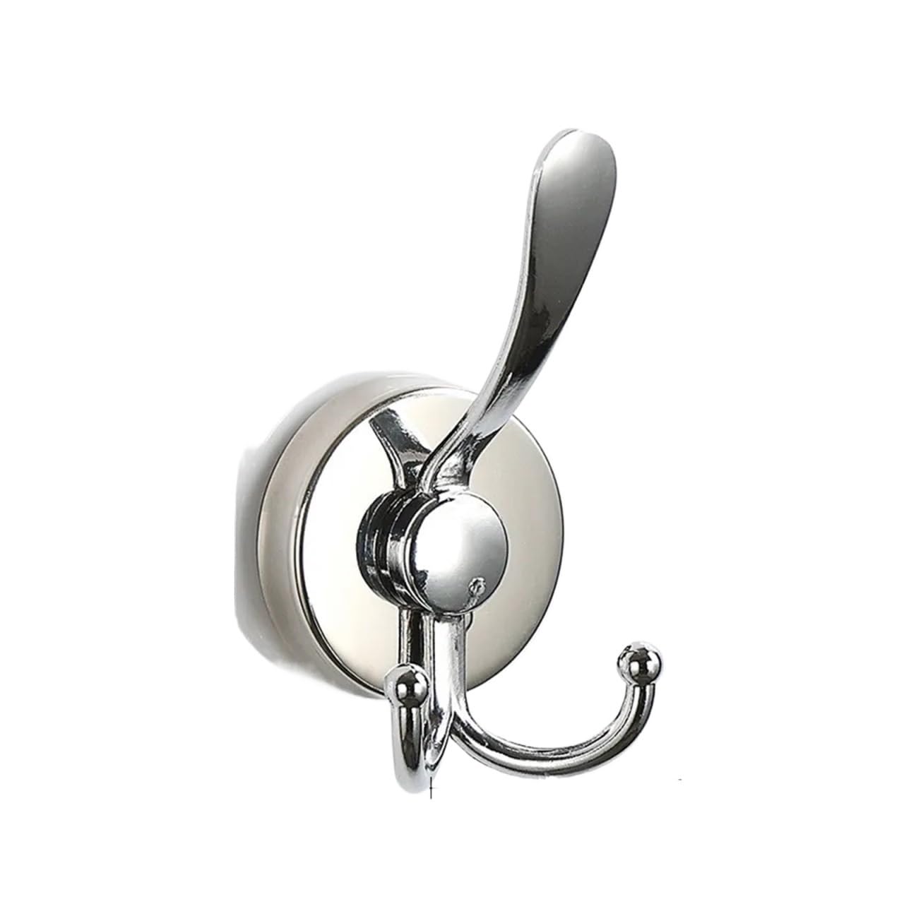 YCENJEPSAZ Stainless Steel Suction Cup Hook Waterproof Wall Mount Hooks Punch-free Reusable Kitchen Bathroom Wall Hanger Towel Clothes Rack(Silver)