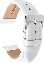 Talk Time Ladies Genuine Calf Leather Watch Strap with Nubuck Lining White 14mm