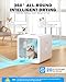 70L Automatic Pet Dryer Box - Dog Cat Blow Dryer Dog Drying Machine Kennel Dryer Grooming Quick Dog Dryer for Cats and Small Dogs Quiet Adjustable Grooming Dryer with Airflow and Temperature Control