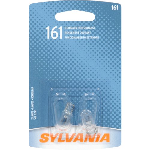 SYLVANIA 161 Basic Miniature Bulb, (Contains 2 Bulbs)