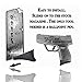 Aecktech Grips, 2 Pieces Extension Fits Taurus PT709 + PT740 Black