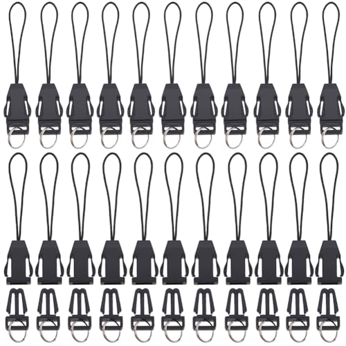 GORGECRAFT 100pz Correa de Anillo Dividido para Teléfono Celular Cordón Corto Antipérdida Cordones para Teléfono con Hebilla Desmontable Ganchos para Llavero Accesorios Teléfono Móvil Lariat Unidad