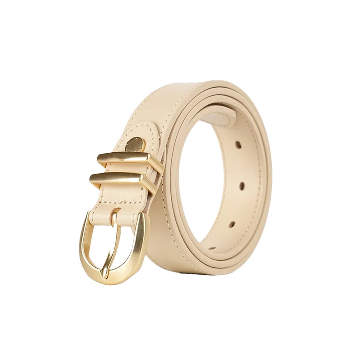 Cinturón retro para mujer, hebilla de piel de vaca, accesorio de moda para mujer