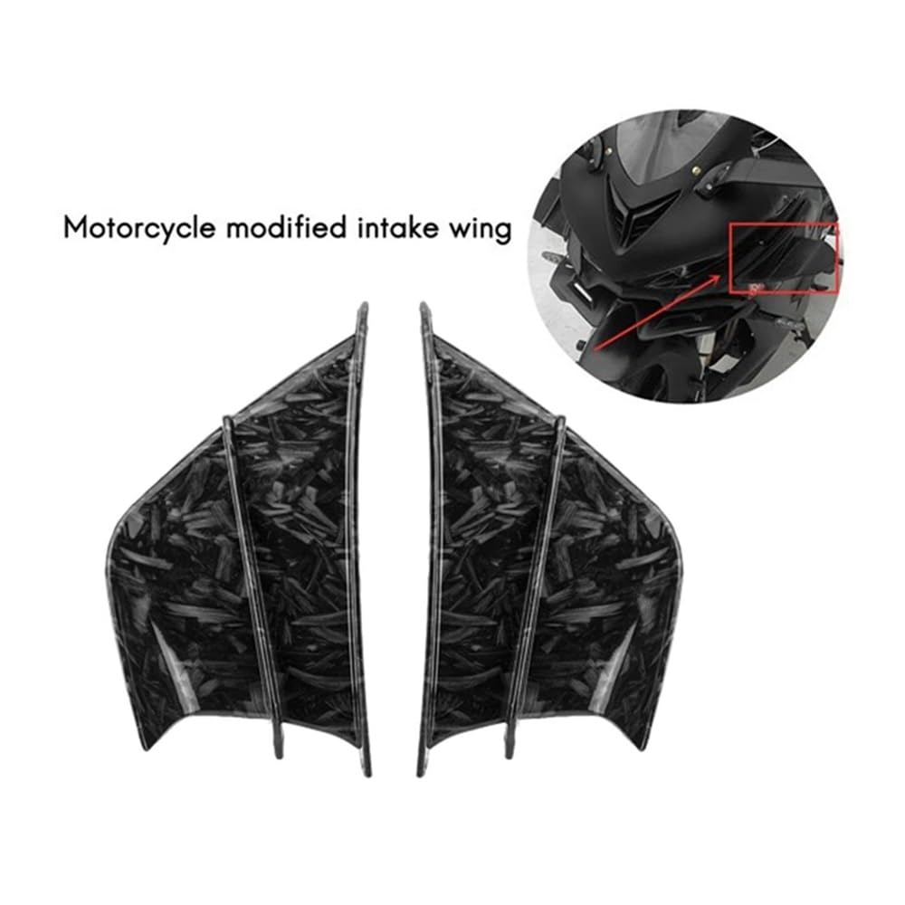 Carenatura Winglets Carenatura per Moto, Alette Aerodinamiche Anteriori, Ala per Carenatura del Parabrezza Forgiata per Y&amaha