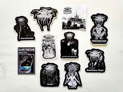 Black Metal Band Sticker Pack (10 Stickers) lo-fi Second Wave Grim Norwegian Kvlt Frost Satanic Corpse Paint Transylvanian Blaze Moon Nordic Evil Forest Death Vinyl Decal Laptop Logo Water Resistant image 4