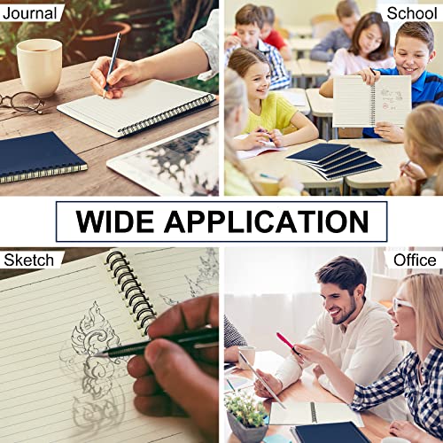 Image of Yahenda 36 Pcs Spiral Notebooks,1 Subject,Wide Ruled, Deep Blue