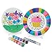 MindWare Paint Your Own Porcelain Plates - Kit Includes 2 Porcelain Plates, 12 Paints, 2 Paint Brushes, and 2 Stands