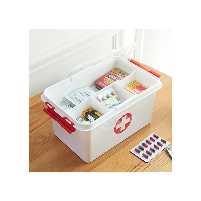 Buy Harivar Mart Plastic Portable Family First Aid Kit Medicine Box and