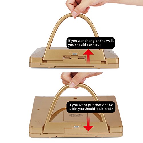 Al-Harameen,Azan Clock/Prayer Times Table Clock/Muslim Digital Alarm,Lcd Ha-4010 (Gold) #TOP5