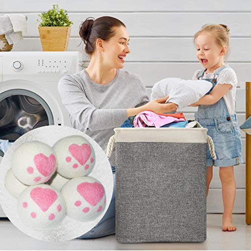 Lambid Dryer Balls Laundry Anti Static - Set Of 6 Xl Handmade Dryer Balls Of Wool Organic Fabric Softener To Replace Dryer Sheets, Gifts For Mom #TOP1