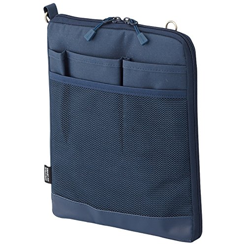 LIHIT LAB Laptop Sleeve, Water & Stain Repellent, Vertical for Backpack 7.9" x 10.2", Navy (A7682-11), 10.2 x 7.9 inches