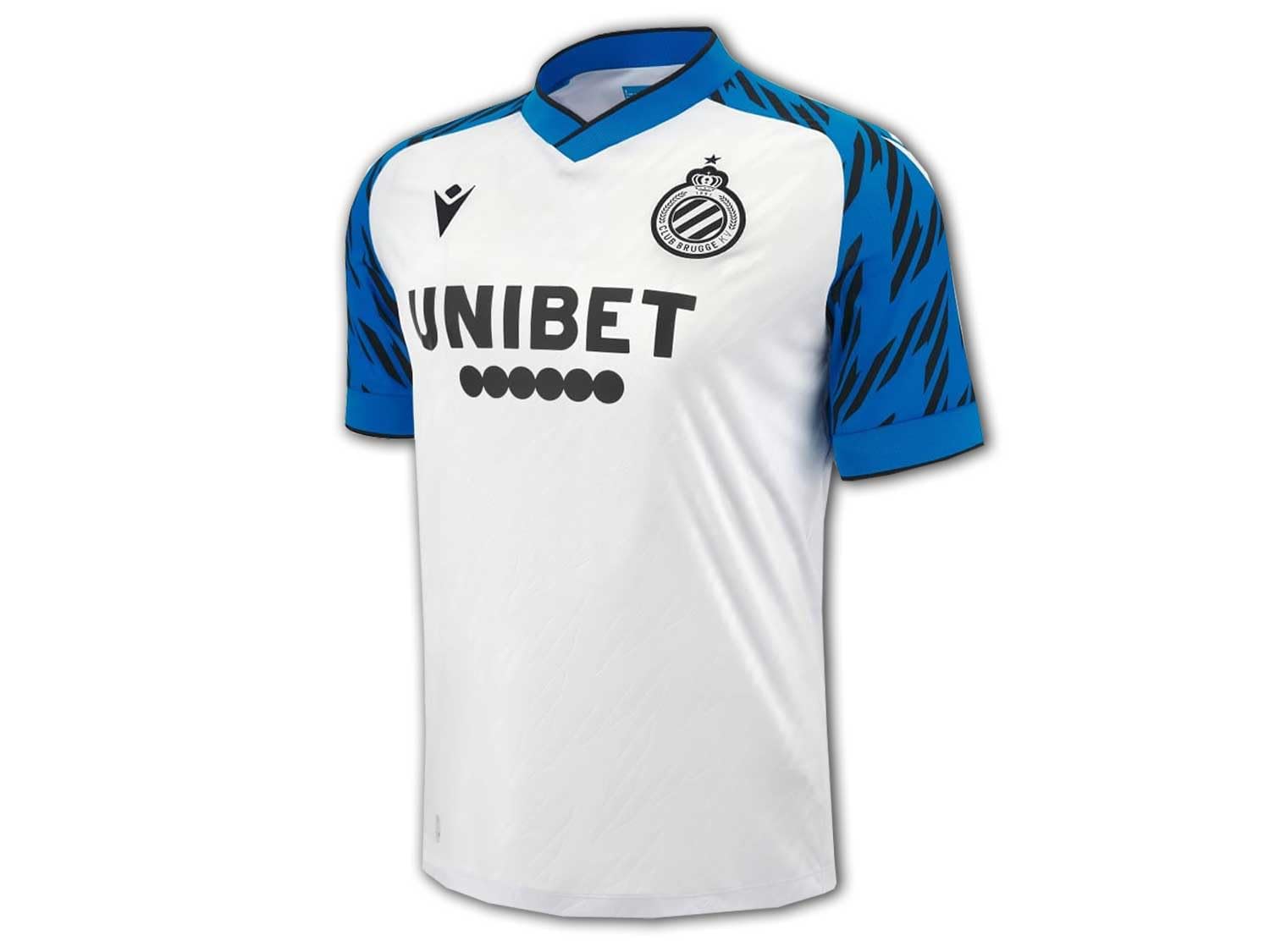 Macron FC Brugge Maillot extérieur 23 24 Blanc Club Brugge Away T-shirt pour fan, Blanc., XXL