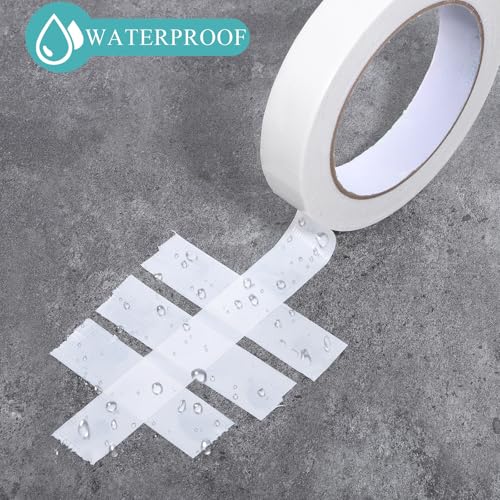 Skrfren Panzertape 1 Rolle 20mm X 20m, Weiß Hochleistungs-Gaffing-Klebeband Gewebeband Weiß Panzerband Panzerband Extra Stark Extra Stark Gewebeklebeband Für Rohre, Teppiche, Abdichtung, Reparaturen