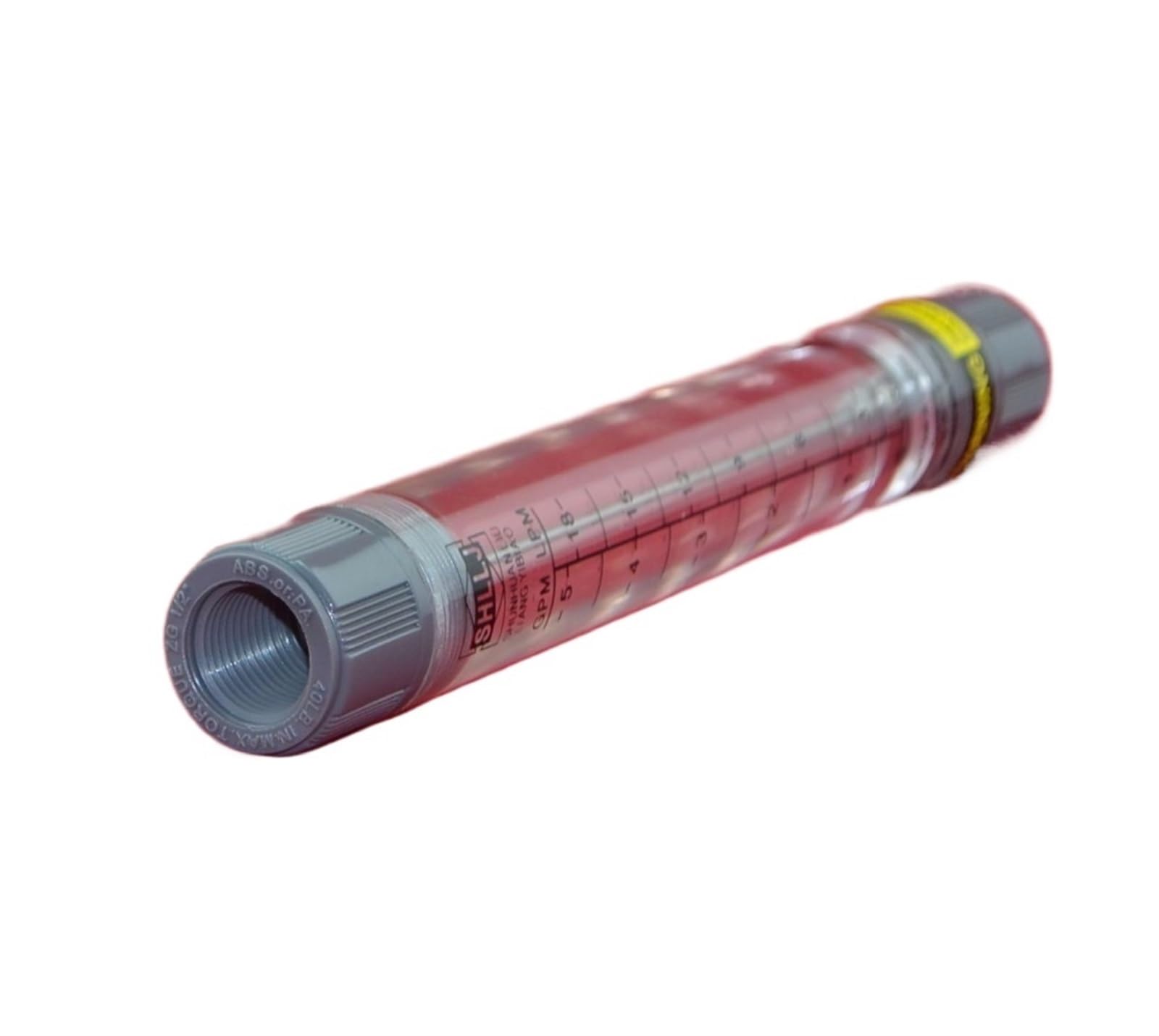 Rotametro a tubo acrilico serie LZM-20G [4-40Nm3/h] for misuratore di portata for l'industria del gas, raccordo femmina 3/4"BSPT o NPT