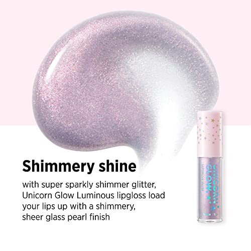 Unicorn Glow Luminous Lip Gloss #4 Aurora - Shimmery Glitter Moisturizing Lip Gloss With Shimmery Finish - Lightweight, Sheer, And Hydrating[0.18 Oz. / 5 G] #TOP3