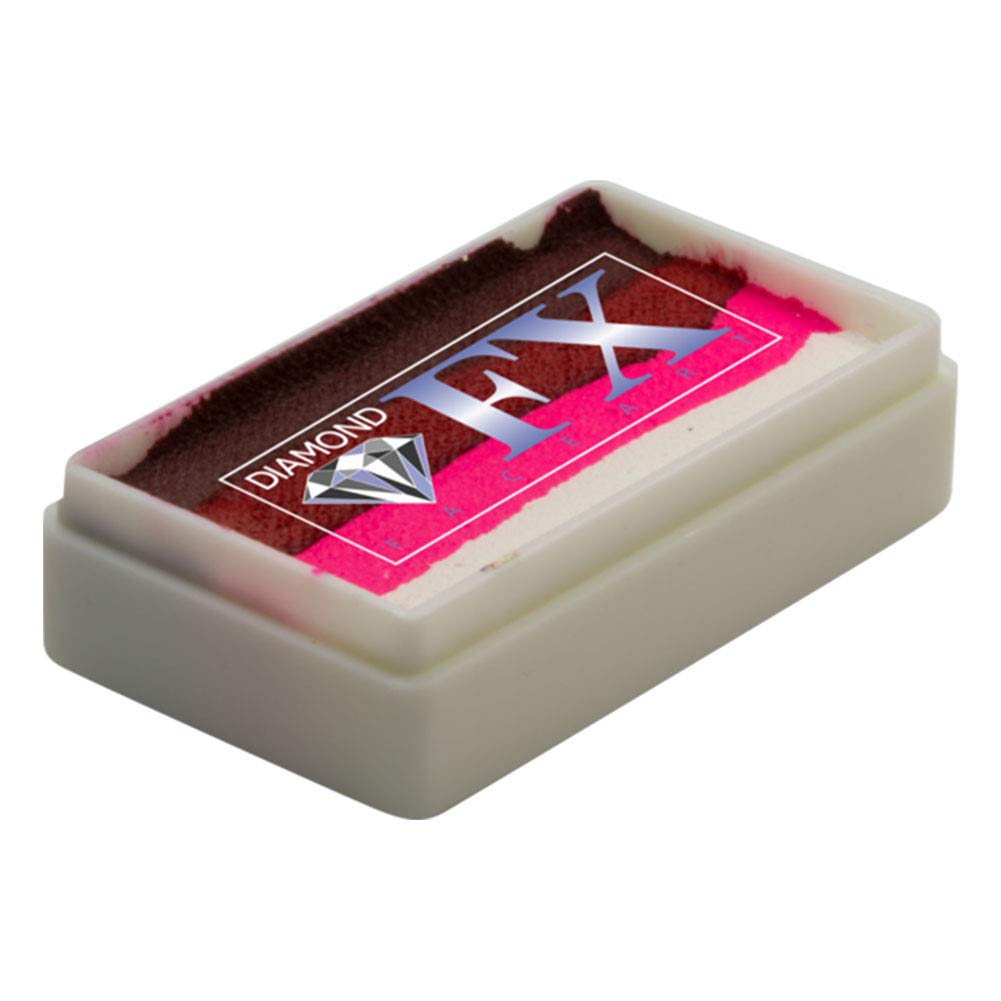 Split Cake - Evil Rose RS30-55, Professional Quality Face Painting Rainbow Cakes, Water Activated Face Paint, 1 oz/28 gm