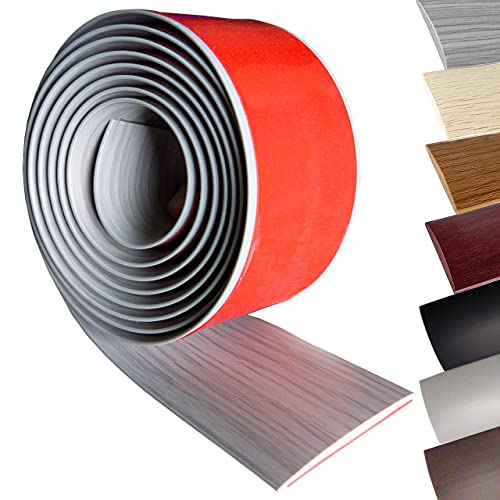 Bande de transition de sol effet chêne gris 5cm de large pour finition de parquet