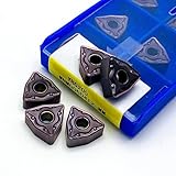 my efrei 10 Uds herramienta de torneado WNMG060408-EF YBG205 WNMG060404-EF YBG205 WNMG060412-MM YBG205 insertos de torneado de alta calidad insertos de acero inoxidable