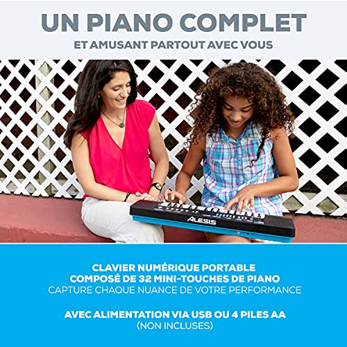 Alesis Melody 32 et Numark HF175 – Mini Piano Numérique 32 Touches avec Enceintes Intégrées et Casque Audio - Les Beatles, Paul McCartney, John Lennon, RIngo Starr, George Harrison Alesis Melody 32 et Numark HF175 – Mini Piano Numérique 32 Touches avec Enceintes Intégrées et Casque Audio – Image 3