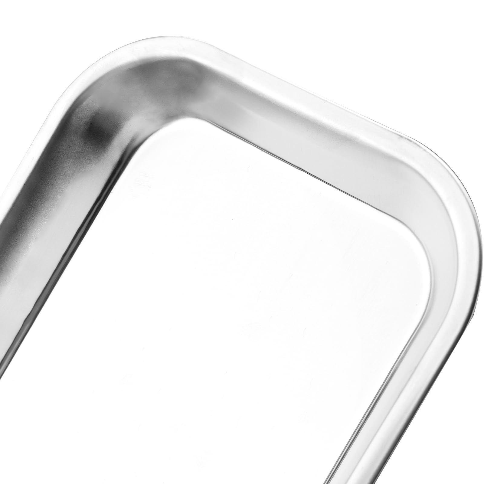 Lot de 5 plateaux à instruments - 22,5 x 12 x 2 cm - En acier inoxydable - Petit plateau rectangulaire en acier inoxydable - Pour plateaux de pansement, appareils de laboratoire et pinces